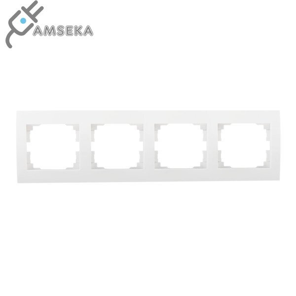 Keturvietis rėmelis Kanlux Logi, baltos spalvos