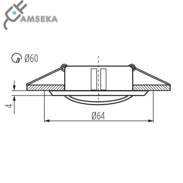 Šviestuvas įleidžiamas CEL 1