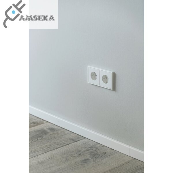 Kištukinis lizdas su įžeminimu, baltas JUNG LS990 2