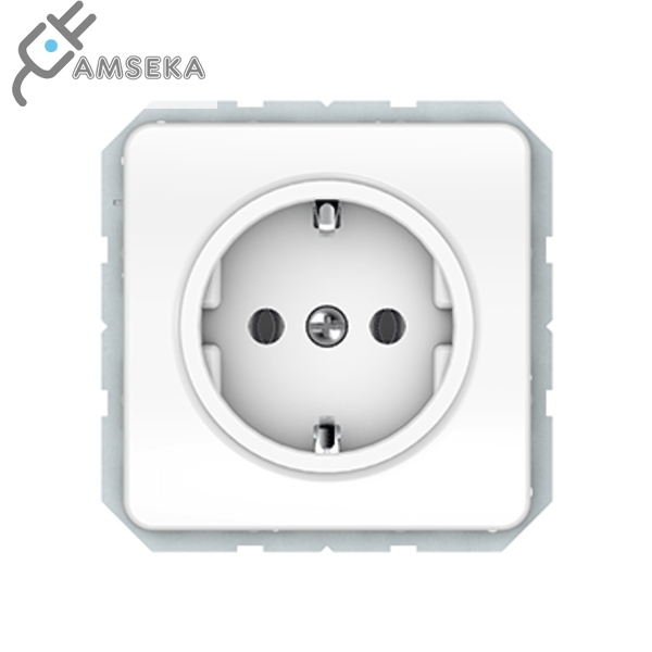 Kištukinis lizdas Vilma LX200, su įžem., baltos spalvos