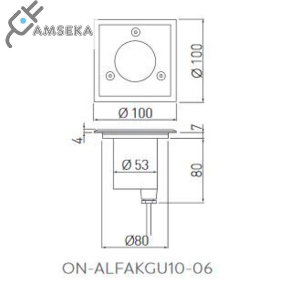  Grindinis šviestuvas GTV ALFA-K mini 1