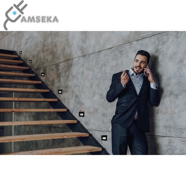 Įleidžiamas šviestuvas Kanlux Glasi LED 3W, juodos spalvos, IP44, 4000K 2