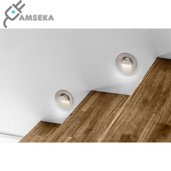 Įleidžiamas šviestuvas GTV ESCADA OA 0,8W, DC12V, sidabrinės spalvos, IP20, 4000K 1