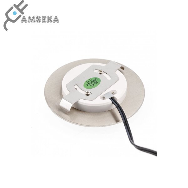 Įleidžiamas šviestuvas GTV ESCADA OB 0,8W, DC12V, sidabrinės spalvos, IP20, 4000K 4