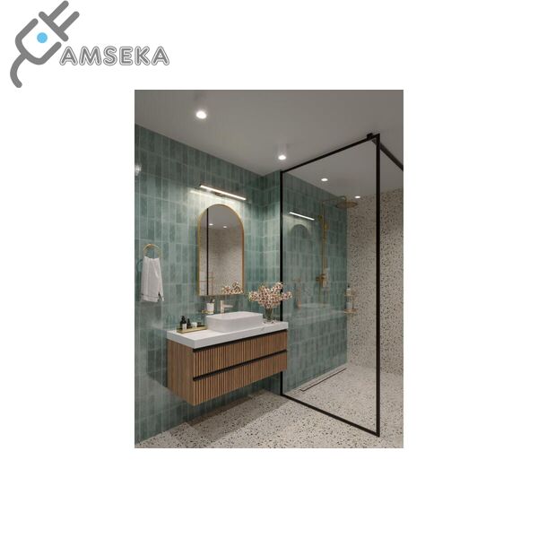 12W sieninis šviestuvas, GTV Catania, juodas 2