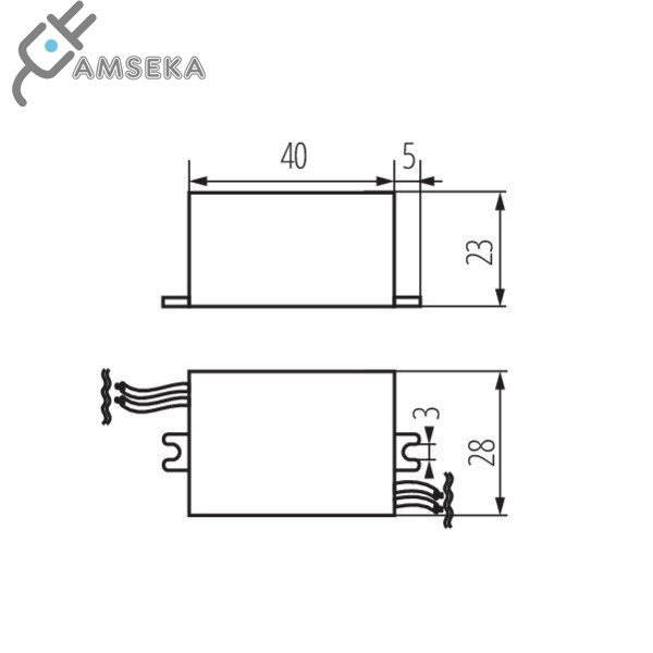 LED maitinimo šaltinis ADI 350 1x3W   1