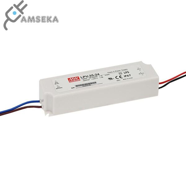 35W LED maitinimo šaltinis 12V 3A, IP67, Mean Well