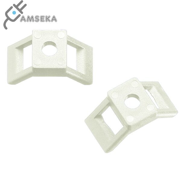 Haupa prisukamas dirželio laikiklis, baltas, 7.8mm, 100vnt.