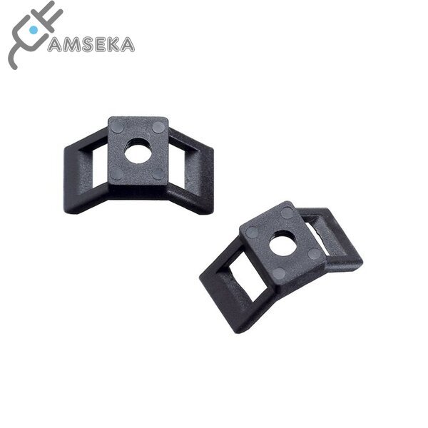 Haupa prisukamas dirželio laikiklis, juodas, 7.8mm, 100vnt.