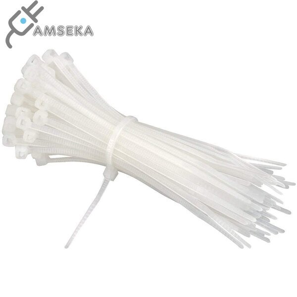 Tvirtinimo dirželiai Cobra 290x3,6mm baltos sp. 100vnt.