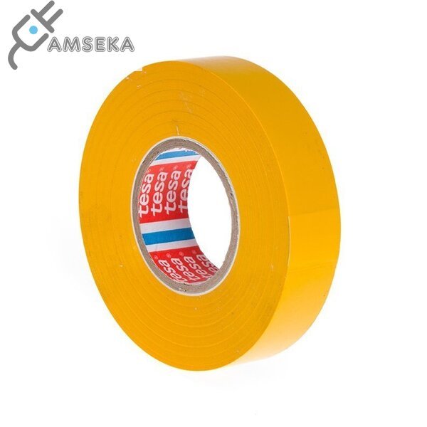 Izoliacinė juosta Tesaflex, geltona, 19mm x 33m