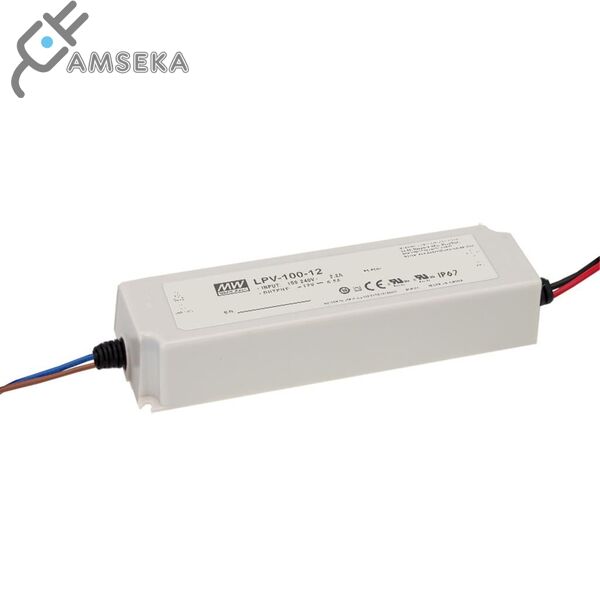 100W LED maitinimo šaltinis 12V 8.5A, IP67, Mean Well