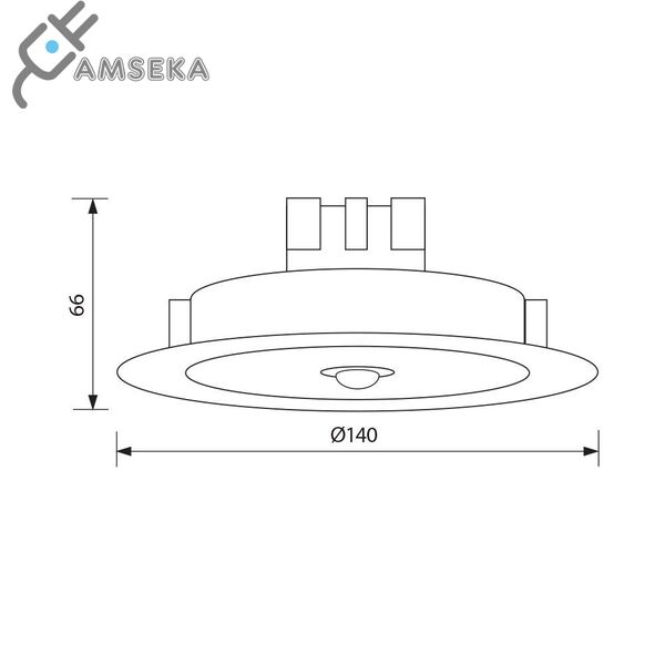 11w LED panelė VIVALUX DION su judesio davikliu 1