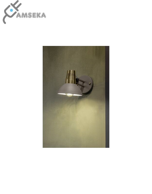 Sieninis šviestuvas ARTEMIA, E27, aukso/pilka sp.