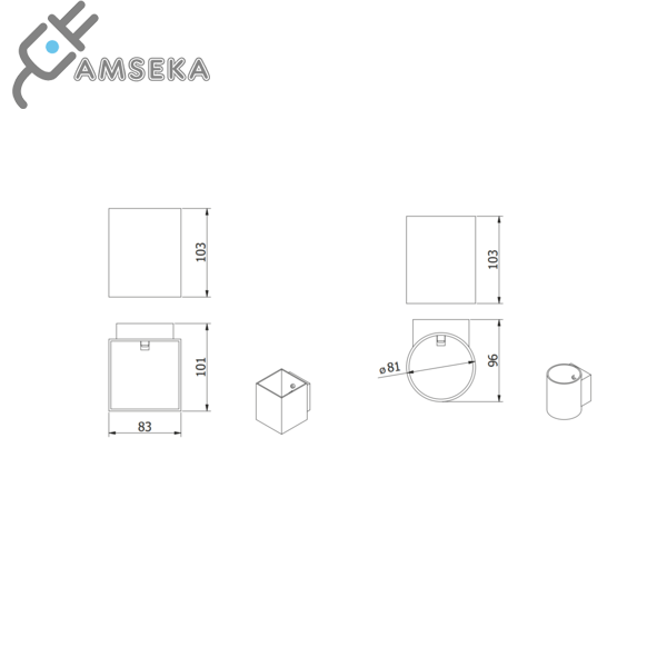 Sieninis šviestuvas CAMPIONE II, G9, juodas 3