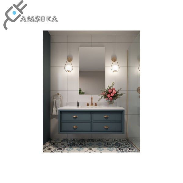 Sieninis šviestuvas CIKLOP, E27, aukso spalvos 1