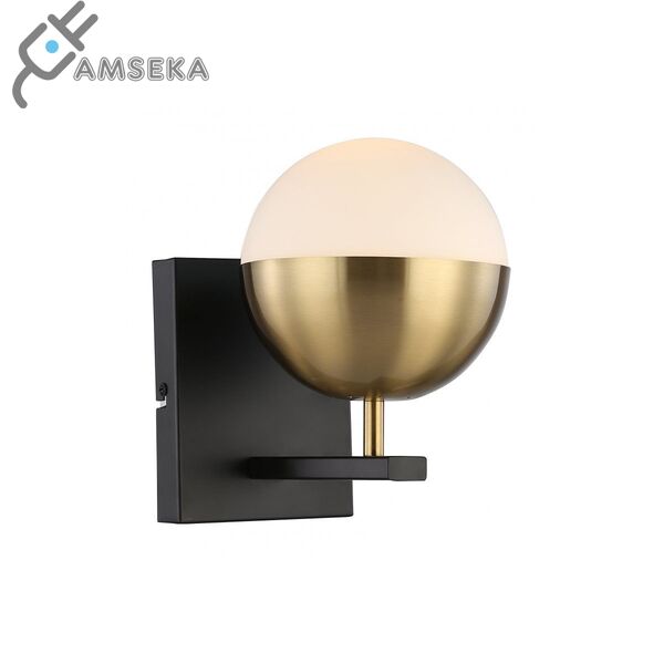 Sieninis šviestuvas ABIES, E27, aukso/juoda sp.