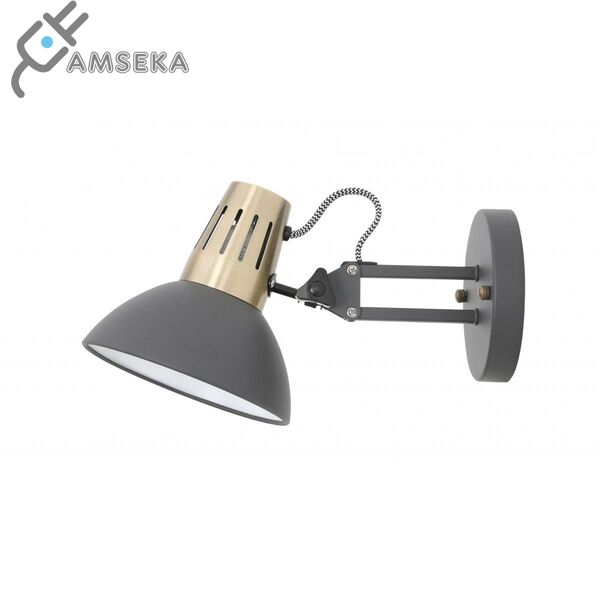 Sieninis šviestuvas ARTEMIA, E27, aukso/juoda sp.