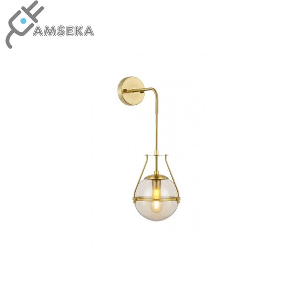 Sieninis šviestuvas DROP 4, E27, auksinės spalvos