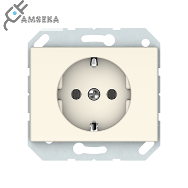 Kištukinis lizdas Vilma XP500, su įžem, dramblio kaulo spalvos