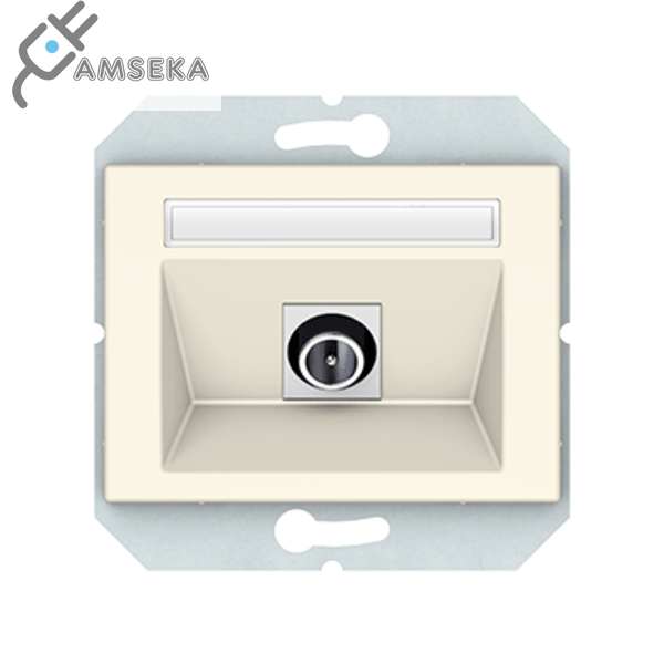 Antenos lizdas Vilma XP500, galinis (TV), dramblio kaulo spalvos 