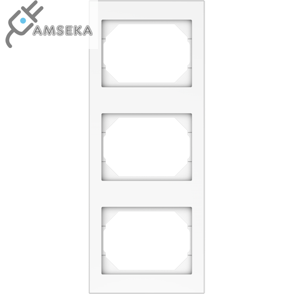 Vertikalus trivietis rėmelis Vilma XP500, baltos spalvos 