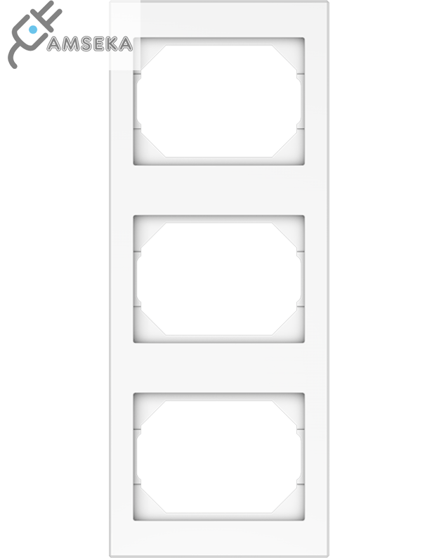 Vertikalus trivietis rėmelis Vilma XP500, baltos spalvos 